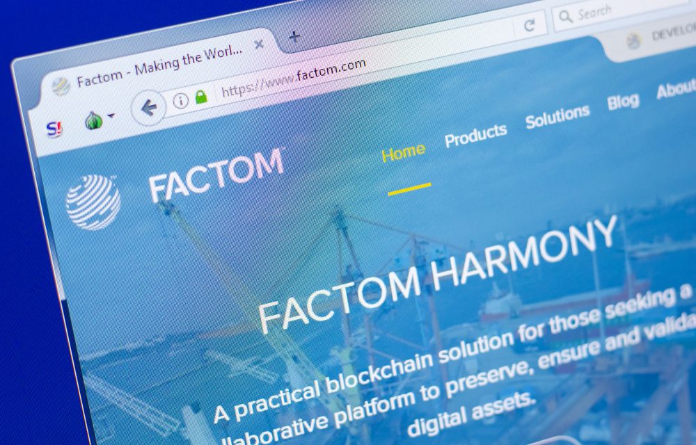 Factom, 블록체인에서 비밀 데이터 공유에 대한 특허 제출