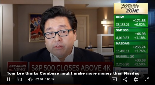 “현물 ETF 승인하면 비트코인 0K 이상 폭등할 것”–펀드스태랫 톰 리