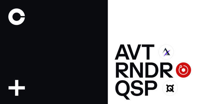 코인베이스, 3개 알트코인 신규 상장 … AVT, RNDR, QSP
