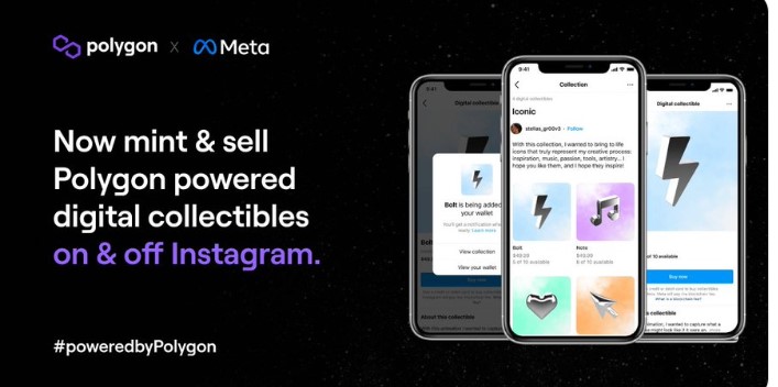 인스타그램 사용자들, NFT 제작·사용·매매 가능해 진다–인프라 제공 폴리곤(MATIC) 강세