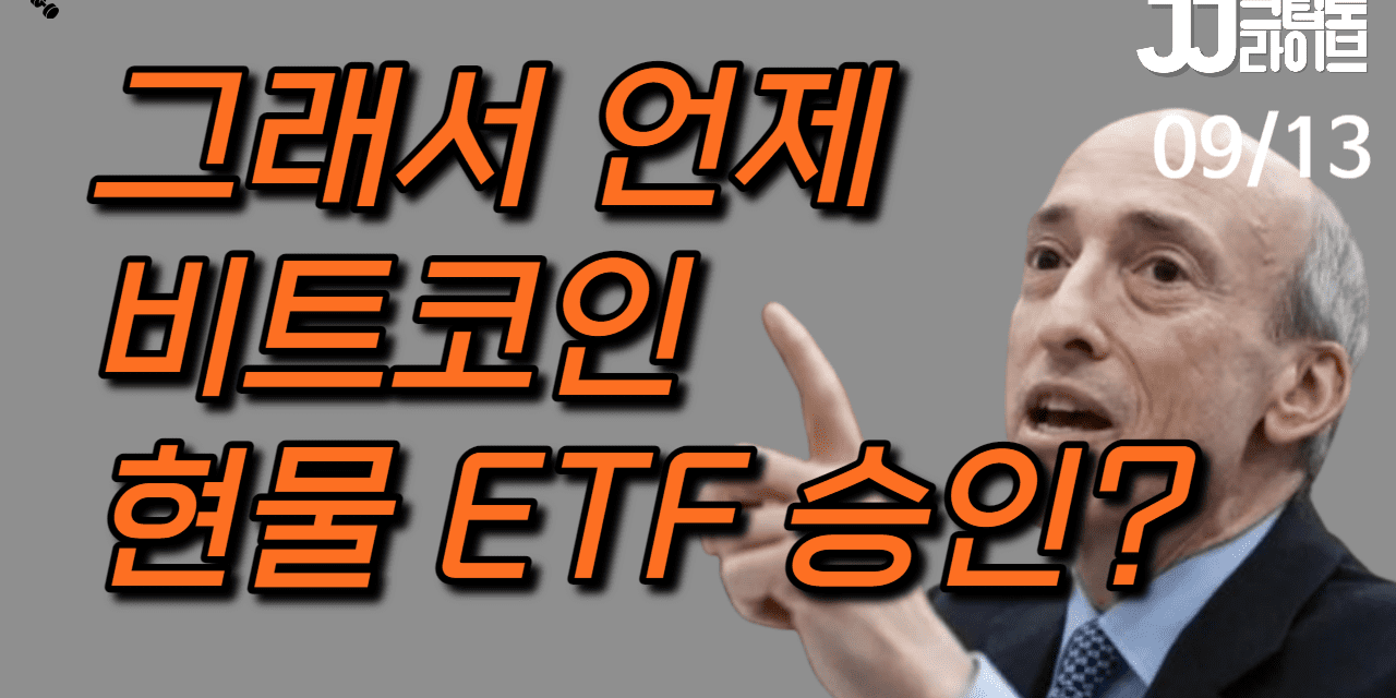 [영상] 비트코인 현물 ETF는 언제 승인할 거냐구?