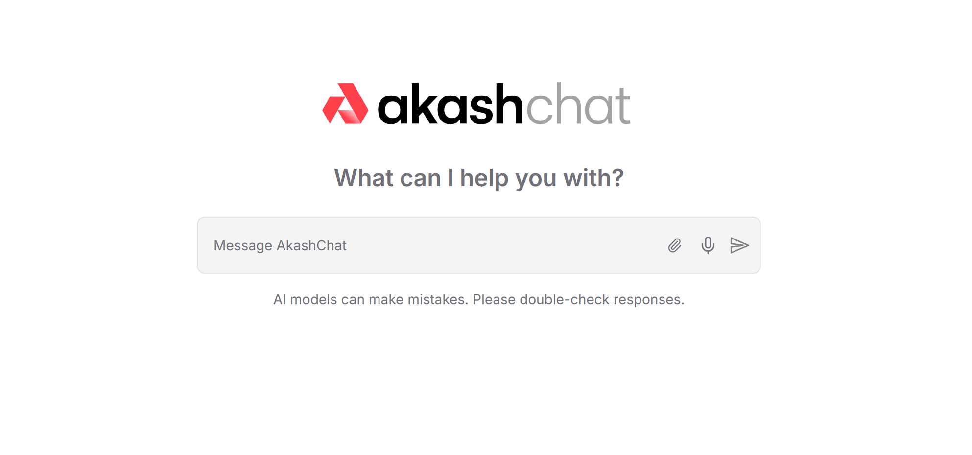 아카시 챗 홈페이지, Akash Chat