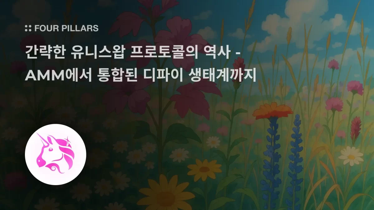 간략한 유니스왑 프로토콜의 역사 – AMM에서 통합된 디파이 생태계까지 – 포필러스