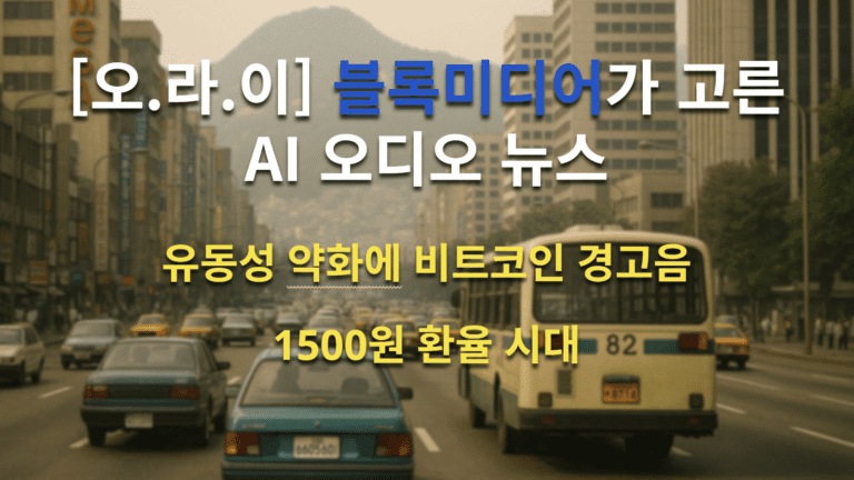 [영상] 비트코인 3대 경고와 ‘디지털 국부 유출’…한국 투자자들은 무엇을 놓치고 있나