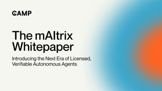 캠프 네트워크, ‘메이트릭스’ 백서 전격 공개… “자율 에이전트 위한 ‘IP-네이티브’ 표준 제시”